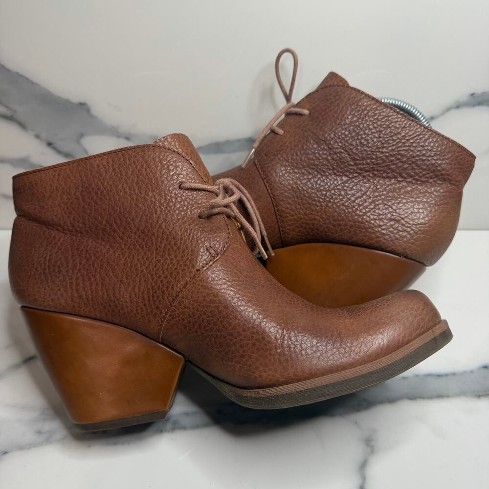 Korks Women's Brown Pebbled Leather Roana Boots Sz 9.5 Festival Boho Witchcore - Picture 6 of 8